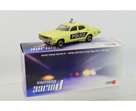Brooklin Models - International Police Vehicles - Diecast - A hand build White Metal Model  IPV 04 1972 Vauxhall Ventora Hudd