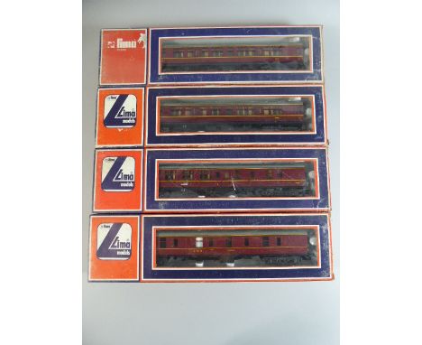 A Collection of Four Boxed OO Gauge Mk 1 Lima Coaches to Comprise L305312 Corridor Coaches, No2257 x2 L305332 Corridor Brake 