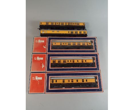  A Collection of Five Boxed and Unboxed OO Gauge Mk 1 Lima  Coaches to Comprise L305313 No 5014 (No Box), L305322 No 9542 Res