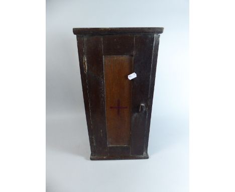 An Edwardian Wall Mounting First Aid Cabinet, 46cm High 