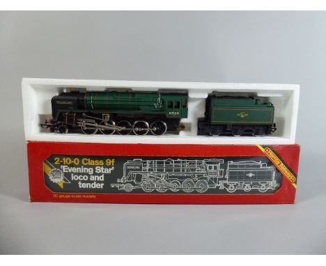 A Boxed OO Gauge Hornby R.065 BR(c) 2-10-0 Class 9F Number 92220 Evening Star in Matt Green with Instructions 