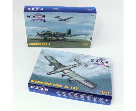 Model Making, Aviation Interest, The Late John Burgess Collection of Model Kits - Mach 2 1:72 scale kits, comprising Junkers 