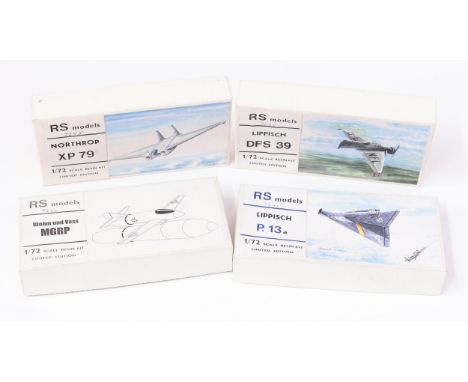 Model Making, Aviation Interest, The Late John Burgess Collection of Model Kits - RS Models 1:72 scale Limited Edition kits, 