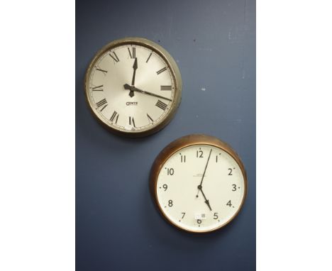 Gents' of Leicester Arabic dial slave clock, Gents' Roman numeral dial slave clock and a Smiths slave clock   Condition Repor
