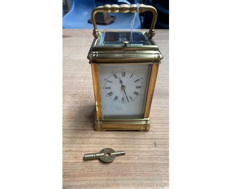  Sale Item:    BRASS CARRIAGE CLOCK REPEATER   Vat Status:   No Vat   Buyers Premium:  This lot is subject to a Buyers Premiu