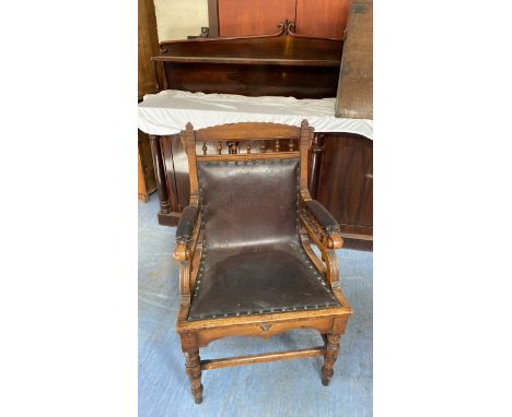  Sale Item:    ARTS &amp; CRAFT CHAIR (AF)   Vat Status:   No Vat   Buyers Premium:  This lot is subject to a Buyers Premium 