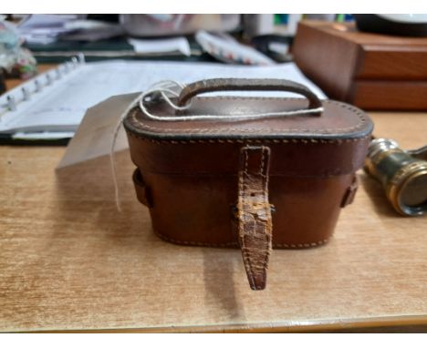  Sale Item:    LEATHER CASED OPERA GLASSES   Vat Status:   No Vat   Buyers Premium:  This lot is subject to a Buyers Premium 