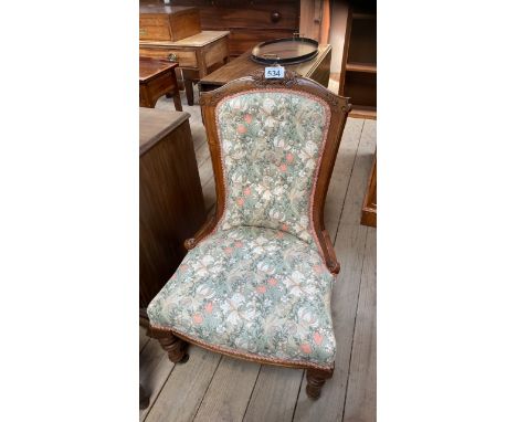  Sale Item:    PARLOUR CHAIR   Vat Status:   No Vat   Buyers Premium:  This lot is subject to a Buyers Premium of 15% + Vat @