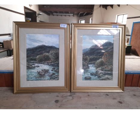  Sale Item:    2 W C PAINTINGS HAMILTON GLASS RIVER SCENES  Vat Status:   No Vat   Buyers Premium:  This lot is subject to a 