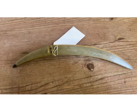  Sale Item:    RHINO HORN PAPER KNIFE   Vat Status:   No Vat   Buyers Premium:  This lot is subject to a Buyers Premium of 15