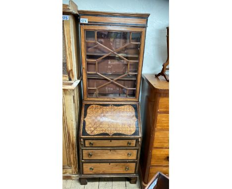  Sale Item:    INLAID BUREAU BOOKCASE (AF)   Vat Status:   No Vat   Buyers Premium:  This lot is subject to a Buyers Premium 