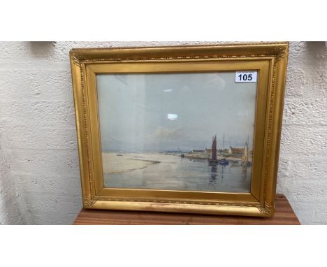  Sale Item:    W C PAINTING BY DAVID WEST- SUNSHINE ON THE LOSSIE (AF)  Vat Status:   No Vat   Buyers Premium:  This lot is s