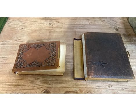 Sale Item:    2 VICTORIAN PHOTO ALBUMS (AF)   Vat Status:   No Vat   Buyers Premium:  This lot is subject to a Buyers Premiu