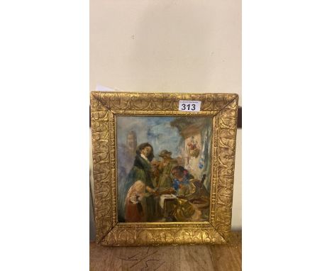  Sale Item:    OIL PAINTING SPANISH MARKET BY J PHILIP  Vat Status:   No Vat   Buyers Premium:  This lot is subject to a Buye