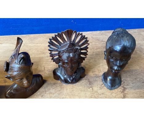  Sale Item:    BOX 3 CARVED ORNAMENTS (AF)   Vat Status:   No Vat   Buyers Premium:  This lot is subject to a Buyers Premium 