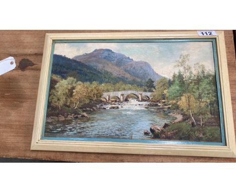  Sale Item:    OIL PAINTING INVERCAULD BRIDGE GEORGE MELVIN RENNIE (AF)  Vat Status:   No Vat   Buyers Premium:  This lot is 