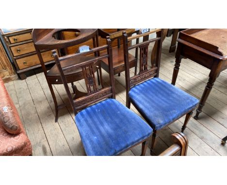  Sale Item:    2 HALL CHAIRS (AF)   Vat Status:   No Vat   Buyers Premium:  This lot is subject to a Buyers Premium of 15% + 