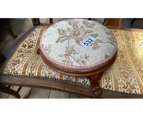  Sale Item:    FOOT STOOL   Vat Status:   No Vat   Buyers Premium:  This lot is subject to a Buyers Premium of 15% + Vat @ 20