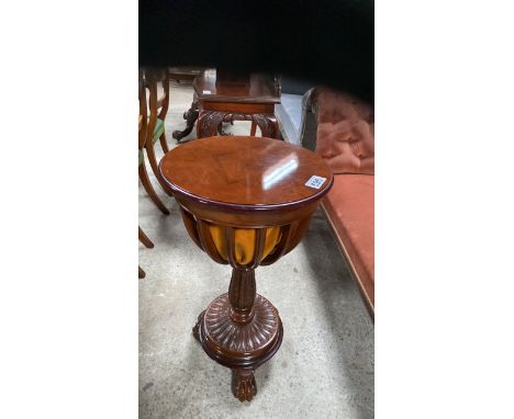  Sale Item:    MAHOGANY SEWING TABLE   Vat Status:   No Vat   Buyers Premium:  This lot is subject to a Buyers Premium of 15%