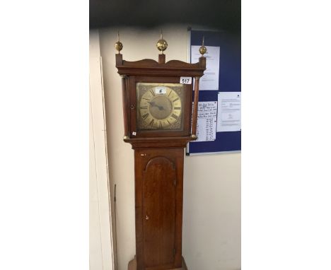  Sale Item:    OAK CASED G F CLOCK BRASS DIAL J PYKE (AF)  Vat Status:   No Vat   Buyers Premium:  This lot is subject to a B