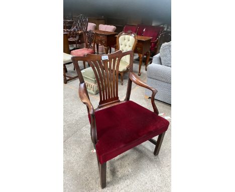  Sale Item:    GEORGIAN CARVER CHAIR   Vat Status:   No Vat   Buyers Premium:  This lot is subject to a Buyers Premium of 15%