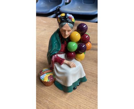  Sale Item:    ROYAL DOULTON FIGURINE THE OLD BALLOON SELLER HN1315  Vat Status:   No Vat   Buyers Premium:  This lot is subj
