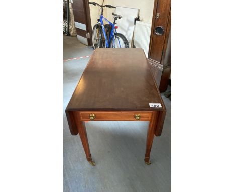  Sale Item:    MAHOGANY PEMBROKE TABLE (AF)   Vat Status:   No Vat   Buyers Premium:  This lot is subject to a Buyers Premium