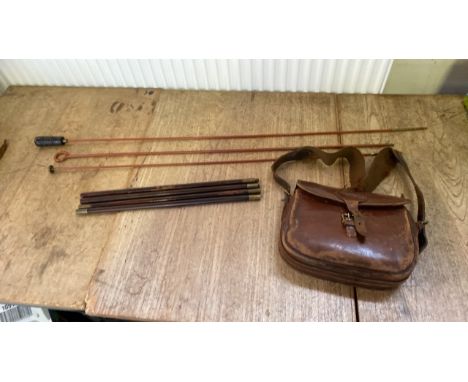  Sale Item:    BOX-GUN CLEANING EQUIPMENT &amp; LEATHER BAG (AF)  Vat Status:   No Vat   Buyers Premium:  This lot is subject