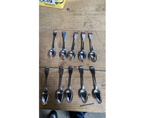  Sale Item:    BOX 10 SILVER SPOONS   Vat Status:   No Vat   Buyers Premium:  This lot is subject to a Buyers Premium of 15% 