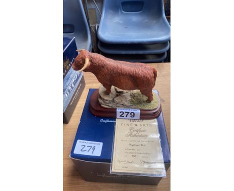  Sale Item:    LTD EDT BFA ORNAMENT 612-950 + CERT HIGHLAND BULL  Vat Status:   No Vat   Buyers Premium:  This lot is subject
