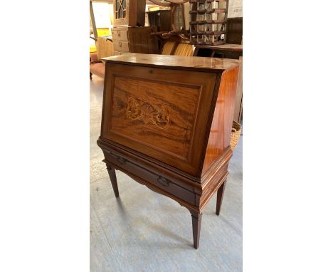  Sale Item:    MAHOGANY BUREAU CONVERTED TO DRINKS CABINET (AF)  Vat Status:   No Vat   Buyers Premium:  This lot is subject 