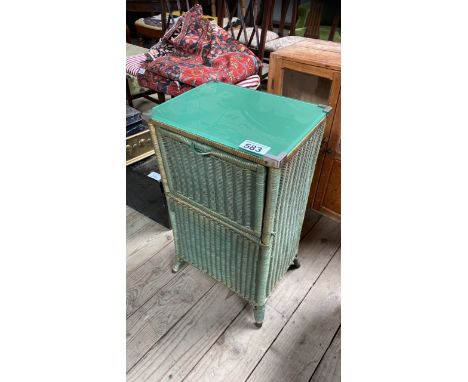  Sale Item:    LLOYD LOOM STYLE CABINET (AF)   Vat Status:   No Vat   Buyers Premium:  This lot is subject to a Buyers Premiu