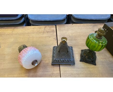  Sale Item:    2 PART OIL LAMPS (AF)   Vat Status:   No Vat   Buyers Premium:  This lot is subject to a Buyers Premium of 15%