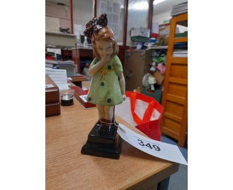 Sale Item:    ROYAL DOULTON FIGURINE- SHY ANNE HN 568  Vat Status:   No Vat   Buyers Premium:  This lot is subject to a Buye