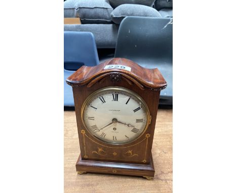  Sale Item:    BRACKET CLOCK-MAPLES OF LONDON   Vat Status:   No Vat   Buyers Premium:  This lot is subject to a Buyers Premi
