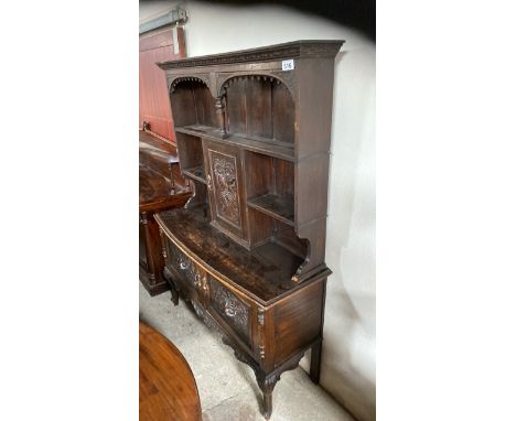  Sale Item:    DARK WOOD KITCHEN DRESSER (AF)   Vat Status:   No Vat   Buyers Premium:  This lot is subject to a Buyers Premi