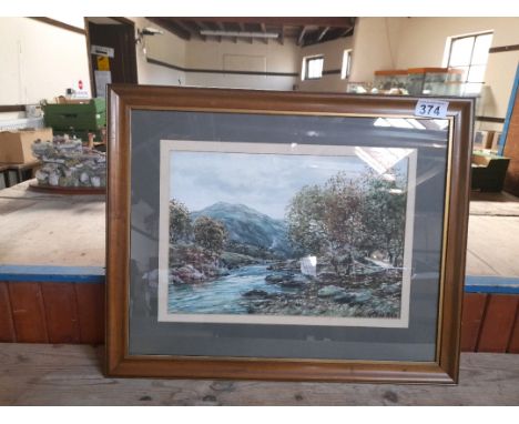  Sale Item:    W C PAINTING HAMILTON GLASS RIVER SCENE  Vat Status:   No Vat   Buyers Premium:  This lot is subject to a Buye