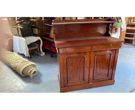  Sale Item:    MAHOGANY 2 DOOR CHIFFIONEER (AF)   Vat Status:   No Vat   Buyers Premium:  This lot is subject to a Buyers Pre