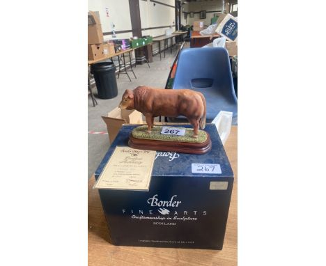  Sale Item:    LTD EDT BFA ORNAMENT 1040-1500 + CERT LIMOUSIN BULL- DAMAGED (AF)  Vat Status:   No Vat   Buyers Premium:  Thi