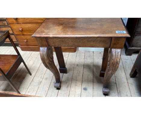  Sale Item:    OAK HALL TABLE (AF)   Vat Status:   No Vat   Buyers Premium:  This lot is subject to a Buyers Premium of 15% +