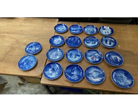  Sale Item:    18 COPENHAGEN XMAS PLATES 1971- 1989 (1978 MISSING)  Vat Status:   No Vat   Buyers Premium:  This lot is subje