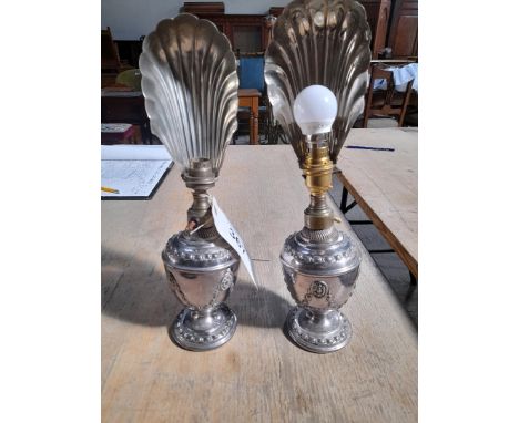  Sale Item:    PAIR DECORATIVE LAMPS (AF)   Vat Status:   No Vat   Buyers Premium:  This lot is subject to a Buyers Premium o