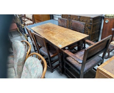  Sale Item:    TABLE &amp; 5 CHAIRS (AF)   Vat Status:   No Vat   Buyers Premium:  This lot is subject to a Buyers Premium of