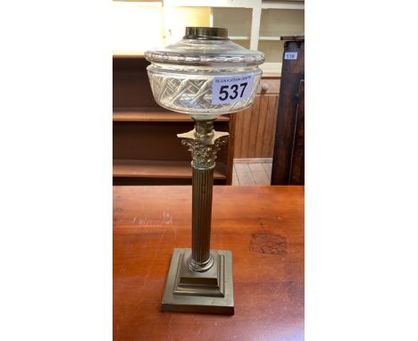  Sale Item:    BRASS COLUMN LAMP   Vat Status:   No Vat   Buyers Premium:  This lot is subject to a Buyers Premium of 15% + V