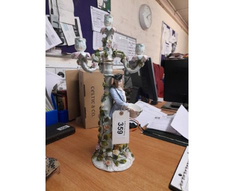  Sale Item:    DRESDEN PORCELAIN CANDLEABRA(AF)   Vat Status:   No Vat   Buyers Premium:  This lot is subject to a Buyers Pre