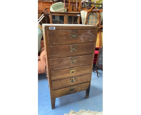  Sale Item:    OAK 6 DRAWER UNIT (AF)   Vat Status:   No Vat   Buyers Premium:  This lot is subject to a Buyers Premium of 15