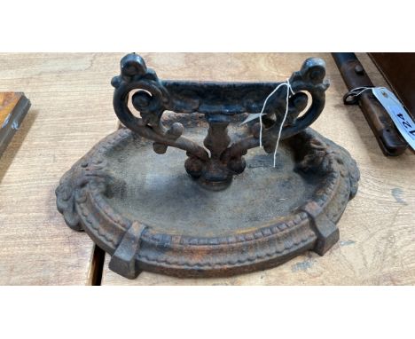  Sale Item:    BOOT SCRAPER   Vat Status:   No Vat   Buyers Premium:  This lot is subject to a Buyers Premium of 15% + Vat @ 