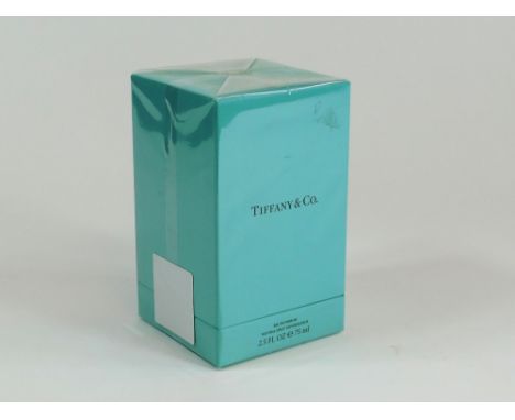 TIFFANY. A Tiffany & Co Eau de Parfum, natural spray Vaporisateur, 75ml. Unopened.  Please note that all items in this auctio