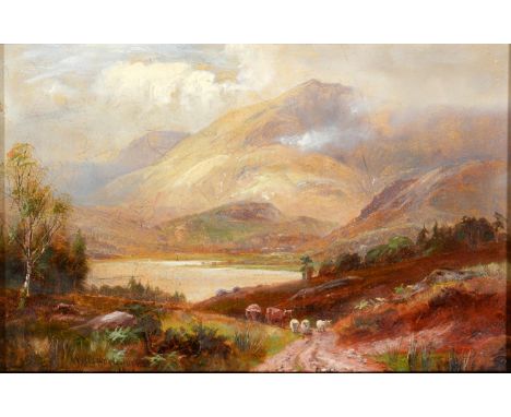 William Lakin Turner (1867-1936) - Old Man of Coniston, signed and dated 1898, signed and dated again and inscribed verso, oi