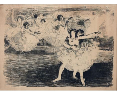 Dame Laura Knight DBE, RA, RWS (1877-1970) - Pas de Deux, lithograph, signed by the artist in pencil, 52 x 69.5cm  Bolling &a